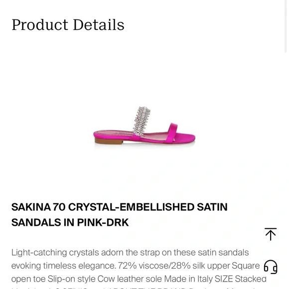 Manolo Blahnik Pink Crystal Embellished Sandals - Picture 5 of 7